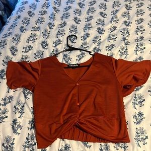Dark rusty blouse